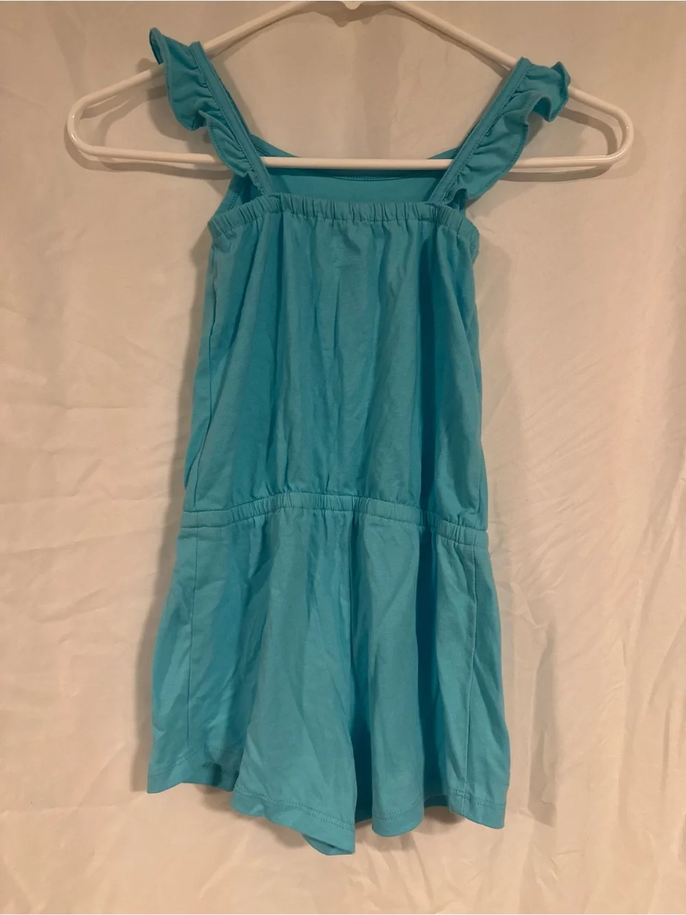 The Children's Place Turquoise Ruffle-Shoulder Romper